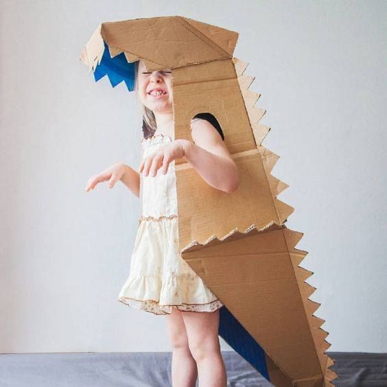 как сделать костюм динозавра
