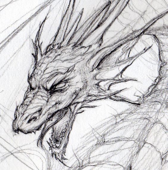 рисунок голова дракона