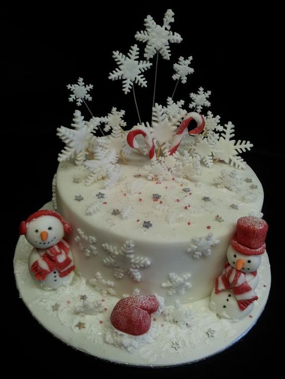 снежинка из айсинга для торта