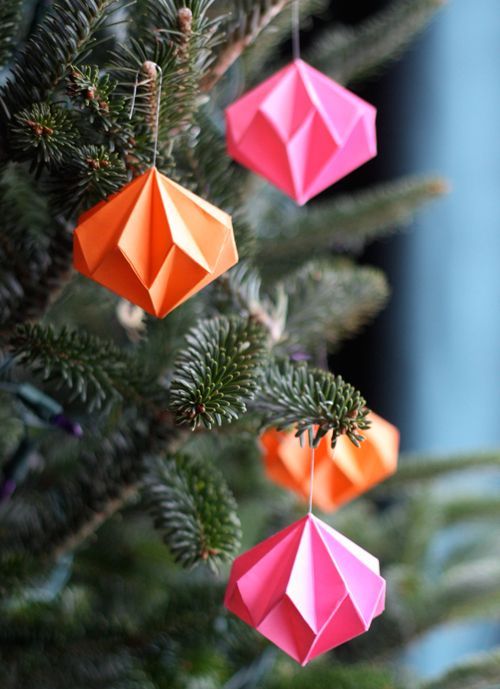 оригами поделка Новый год