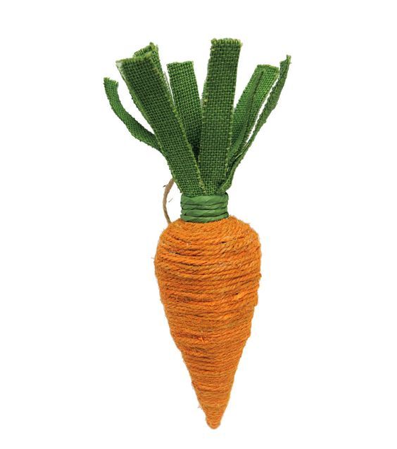 поделка морковь из веревок