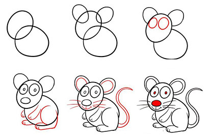 Дикий помещик рисунки карандашом мышь