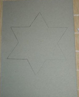 открытка в технике "айрис фолдинг" со звездой мастер-класс