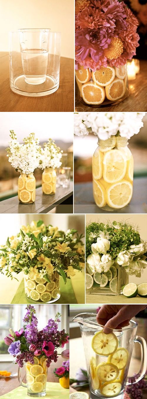лимон и цветы