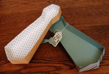 подарочная коробка в виде галстука