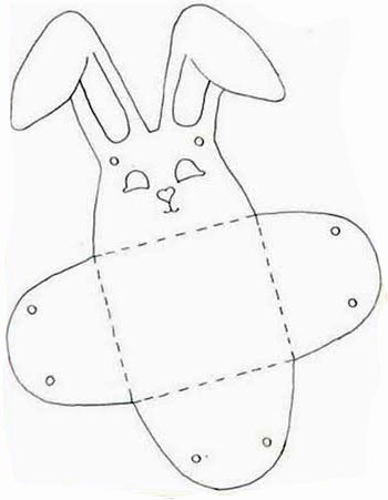 как сделать пасхального кролика из бумаги
