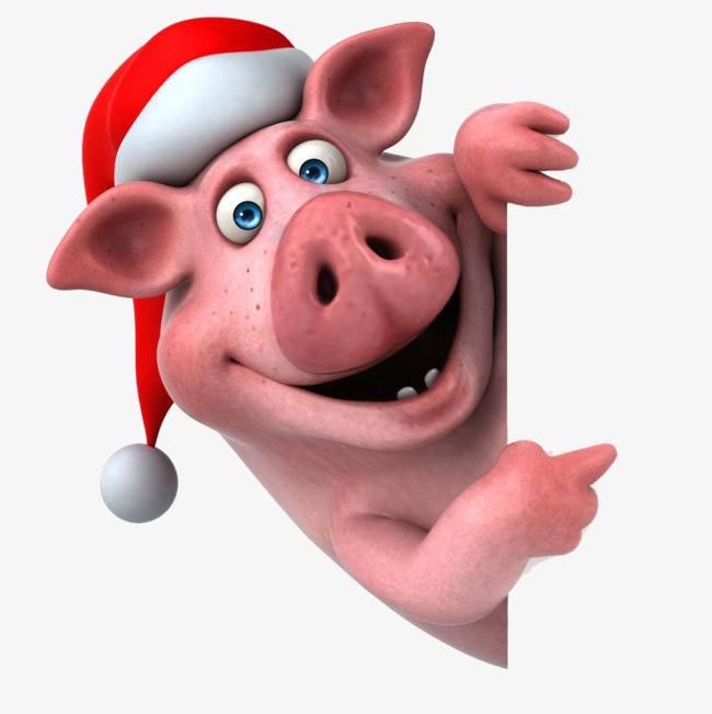 прикольные новогодние открытки с мордой свиньи 2019