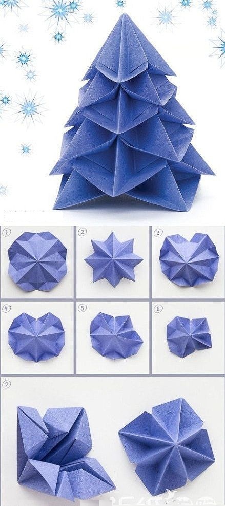 оригами поделка Новый год