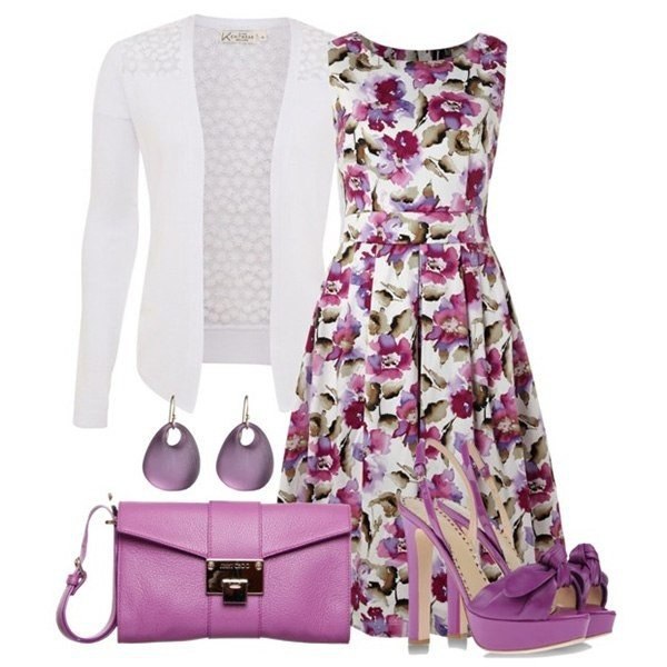 лиловый цвет в одежде
