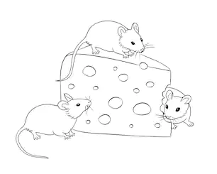 Как нарисовать мышку с сыром? Как нарисовать мышонка с сыром?