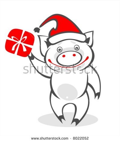 как нарисовать свинью поэтапно, как нарисовать новогоднюю свинью, как нарисовать поросенка к Новому году, красивые новогодние картинки со свиньей. ка, как нарисовать свинью к Новому году 2019