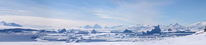 панорама Антарктиды, экспедиции в Антарктиду, экстремальный туризм в Антарктиде