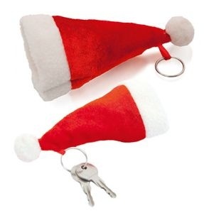 Брелок шапка Деда Мороза новогодний подарок своими руками