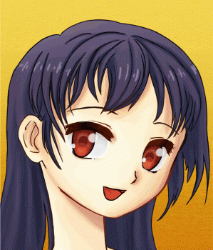 рисунок лицо девочки аниме