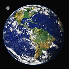 фото планета Земля вид из космоса