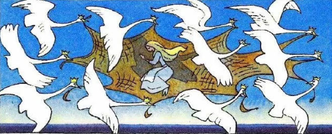 Главная мысль и тема сказки "Дикие лебеди"