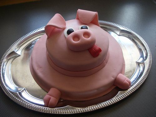 угощение с изображением свиньи на Новый год