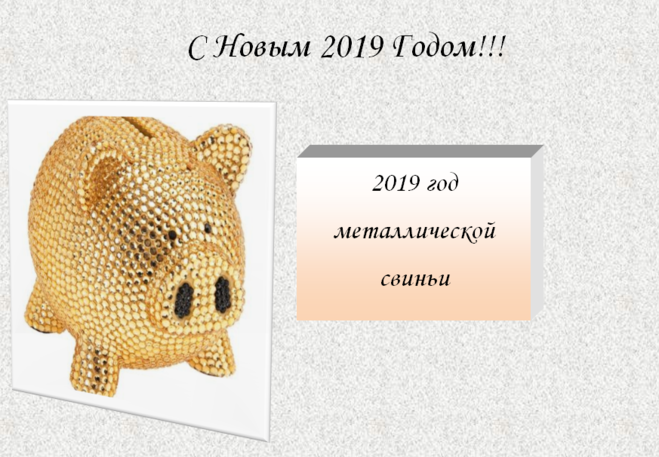 2019 год металлической свиньи