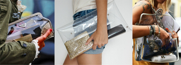 сумка из прозрачной клеенки