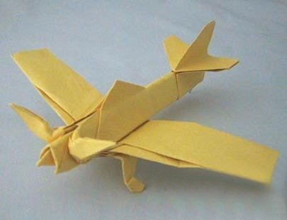 самолет оригами