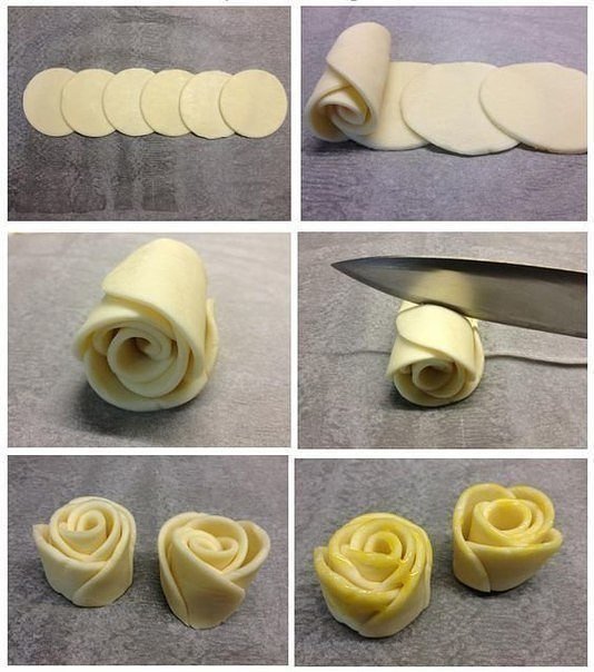Как сделать розу из соленого теста своими руками мастер-класс