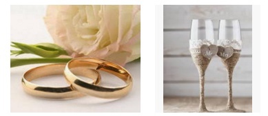 атрибуты к свадьбе, свадебные атрибуты, свадебные кольца, шампанское для свадьбы