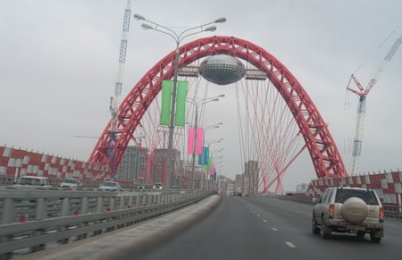 Вантовый мост в Москве