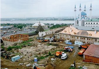 Раскопки на месте Спасо-Преображенский монастыря