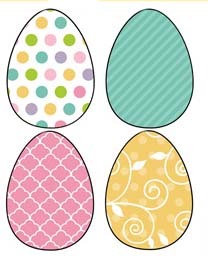 Яйца, шаблоны любых поделок к Пасхе из бумаги