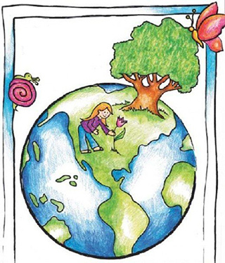 рисунок на тему "день Земли" с детьми