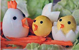петушки и цыплята из яиц