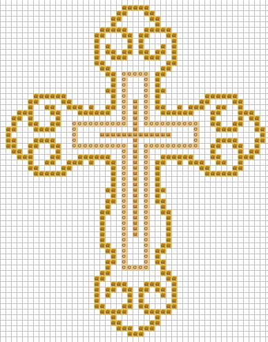 как вышить православный крест, схемы вышивки креста