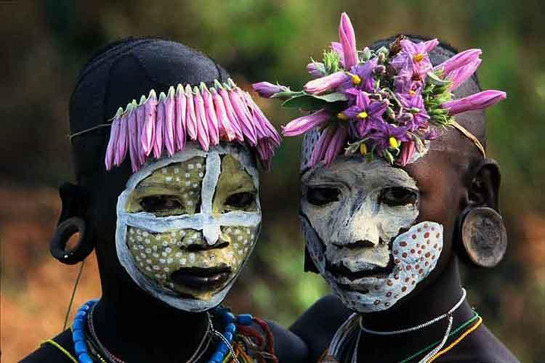 африканская роспись лица