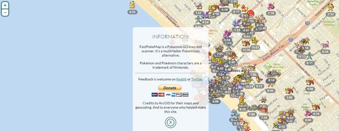 Новая карта Pokemon go