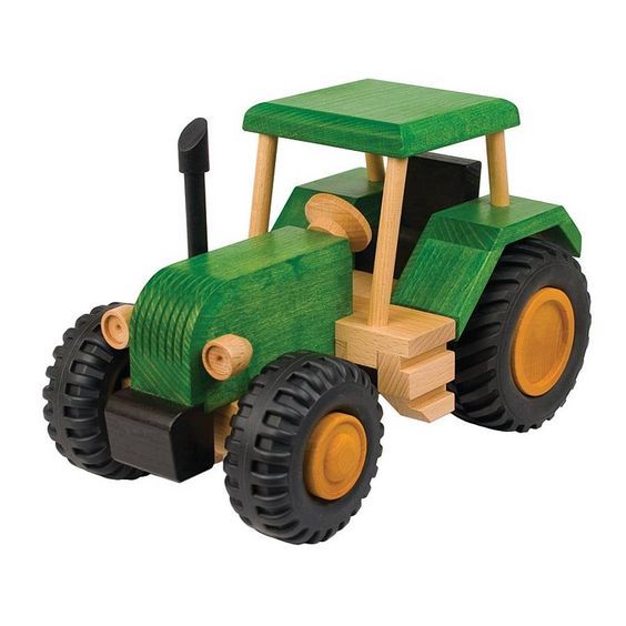 поделка игрушка трактор дерево