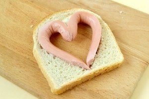 бутерброд с сердцем
