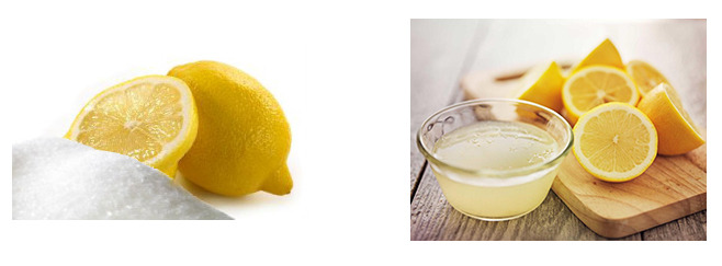 сок лимона и лимонная кислота