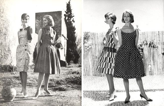 платья 60 годы 20 века, мода