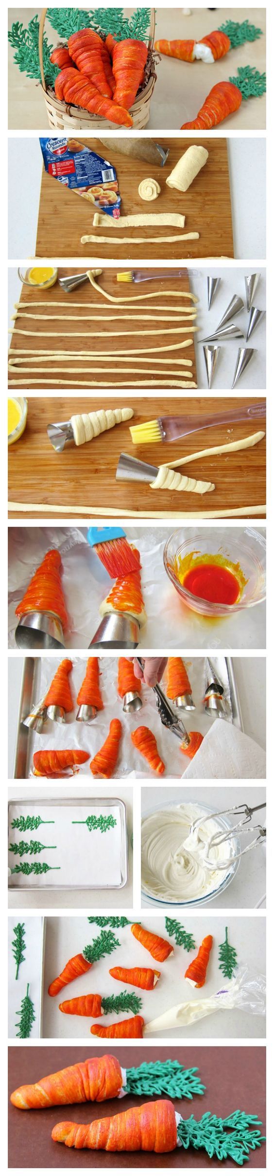 выпечка морковка из слоеного теста