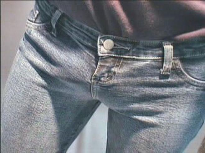 Мужские облегающие джинсы