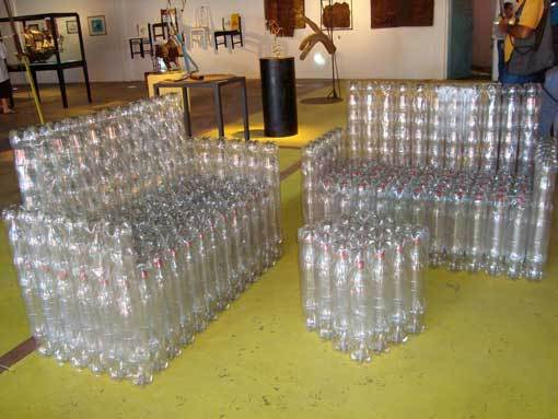 Мебель для дачи из пластиковых бутылок мастер-класс