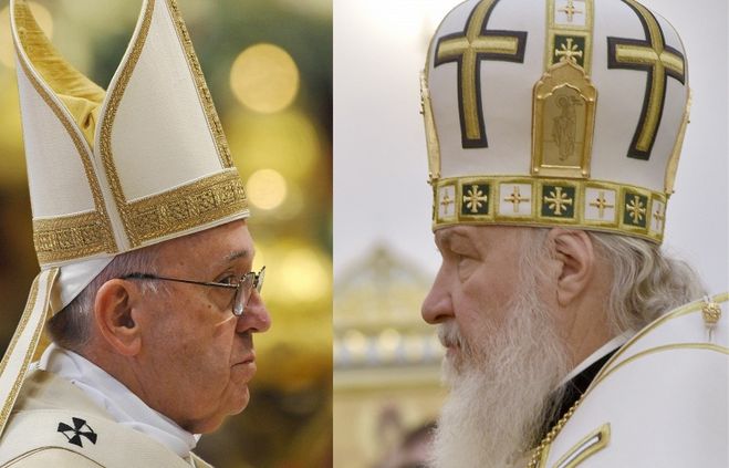встреча папы римского Франциска и патриарха Кирилла
