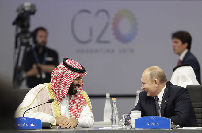 Владимир Путин; Дональд Трамп; Взгляд; Взгляд года; 2018; саммит; саммит G20; Изоляция; Саудовский принц