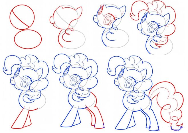 Как нарисовать Пинки Пай
