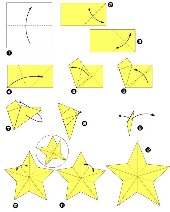 поделки оригами своими руками на 23 февраля из бумаги звезда оригами