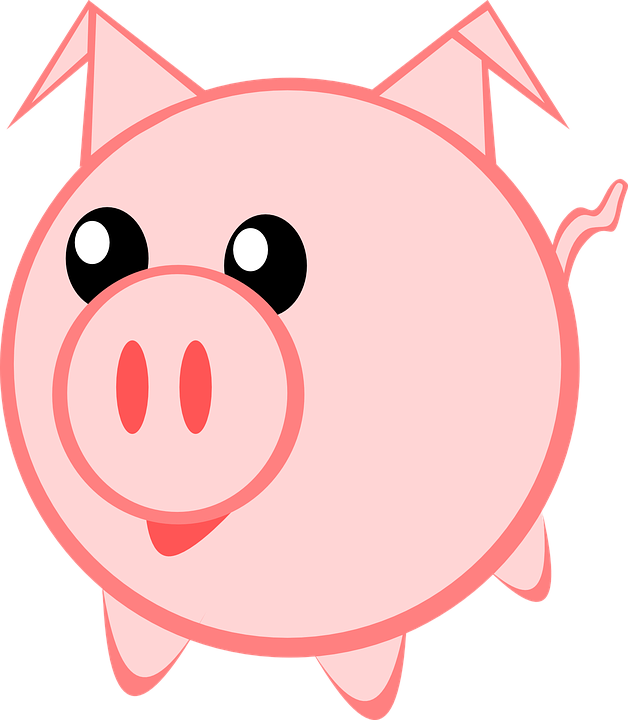 как нарисовать свинью
