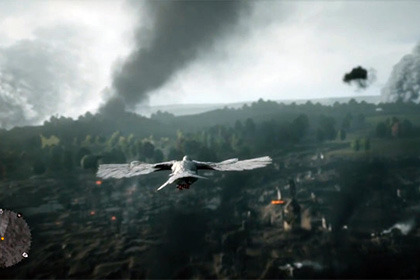 В игре Battlefield 1 можно играть за голубя? Как? В чем смысл этой сцены?