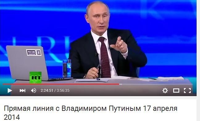 Путин жесты