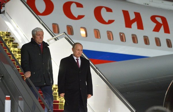 прибытие президента Путина