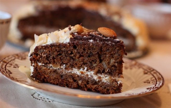 пряничный пирог с шоколадом